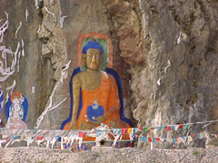 big Buddha on road from Gongkar to Lhasa