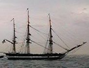 USS Constitution under sail